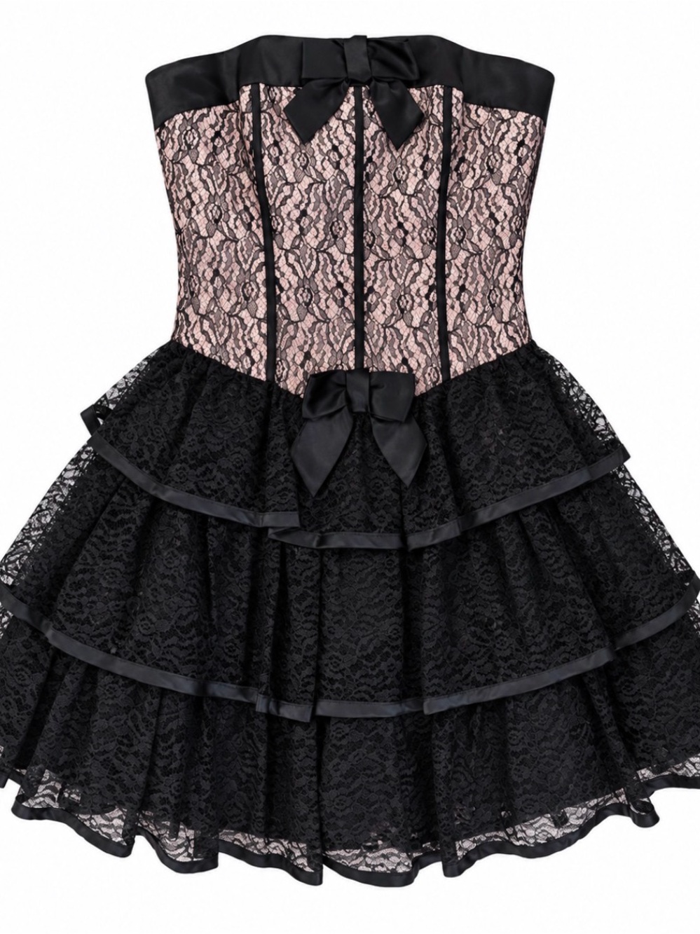 90s Betsy Johnson Lace Corset Dress